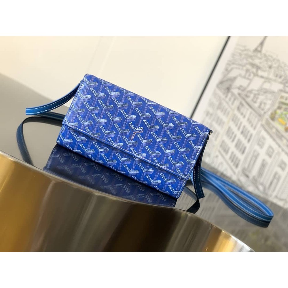 Goyard Varenne Continental Wallet Sky Blue