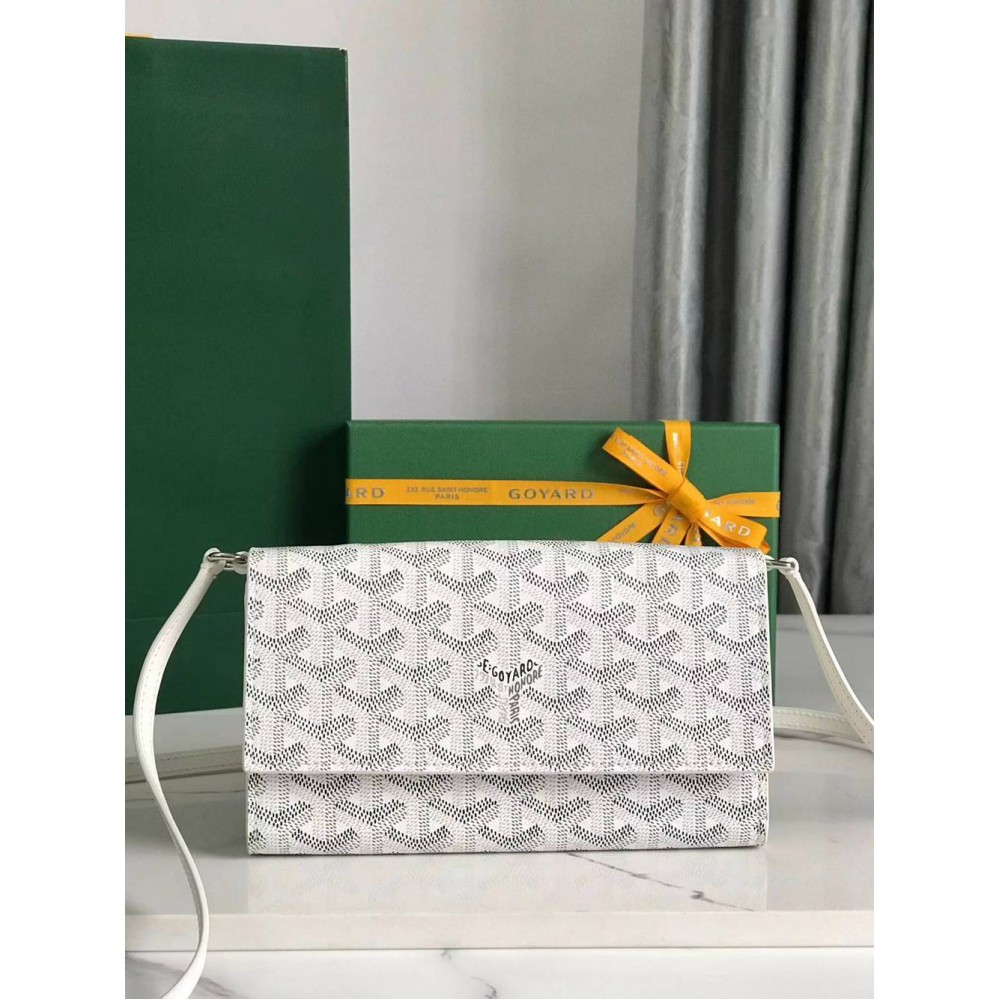 Goyard Varenne Continental Wallet White