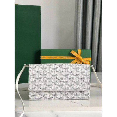 Goyard Varenne Continental Wallet White