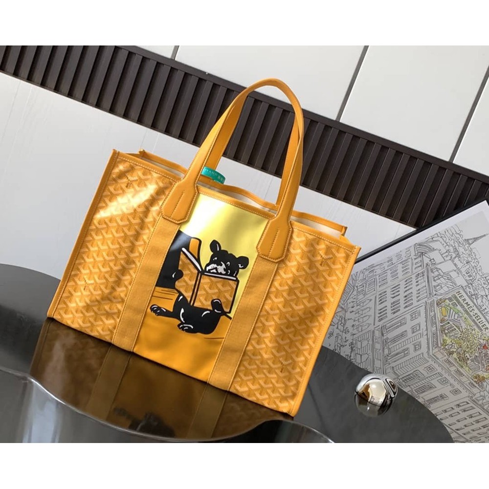 Goyard Villette MM Tote Bag Yellow