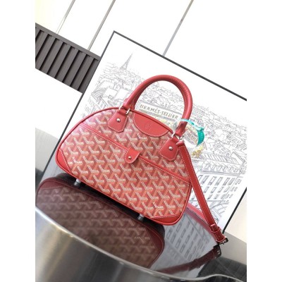 Goyard Vintage Bowling Bag Red