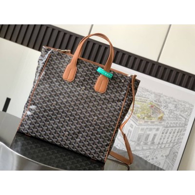 Goyard Voltaire Bag Black & Tan