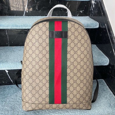 Gucci Backpack in GG Supreme Canvas with Web