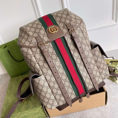 Gucci Ophidia GG Medium Backpack in Beige Supreme Canvas