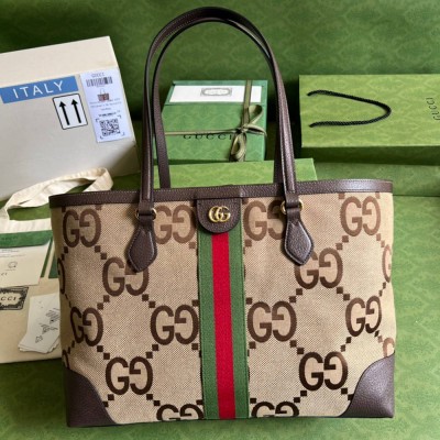 Gucci Ophidia GG Medium Tote Bag in Jumbo GG Canvas