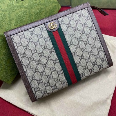 Gucci Ophidia GG Pouch in Beige GG Supreme Canvas