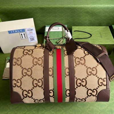 Gucci Savoy Large Duffle Bag in Jumbo GG Canvas