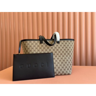 Gucci Totissima Medium Tote Bag in Beige Original GG Canvas