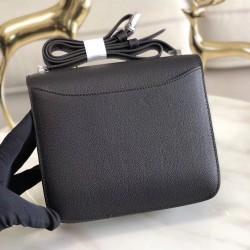 Hermes 2002 20cm Bag In Black Evercolor Calfskin TDBS25947