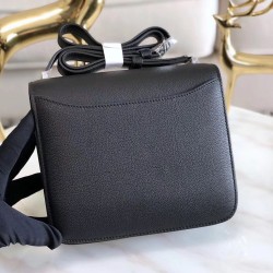 Hermes 2002 20cm Bag In Noir Evercolor Calfskin TDBS25955