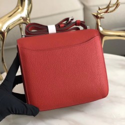 Hermes 2002 20cm Bag In Red Evercolor Calfskin TDBS25956