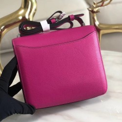 Hermes 2002 20cm Bag In Rose Purple Evercolor Calfskin TDBS25957