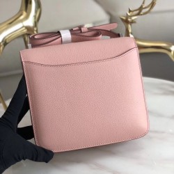 Hermes 2002 20cm Bag In Rose Sakura Evercolor Calfskin TDBS25958