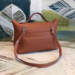 Hermes 24/24 29 Bag In Brown Clemence Calfskin TDBS25963