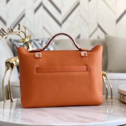 Hermes 24/24 29 Bag In Orange Clemence Calfskin TDBS25967