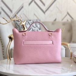 Hermes 24/24 29 Bag In Pink Clemence Calfskin TDBS25968