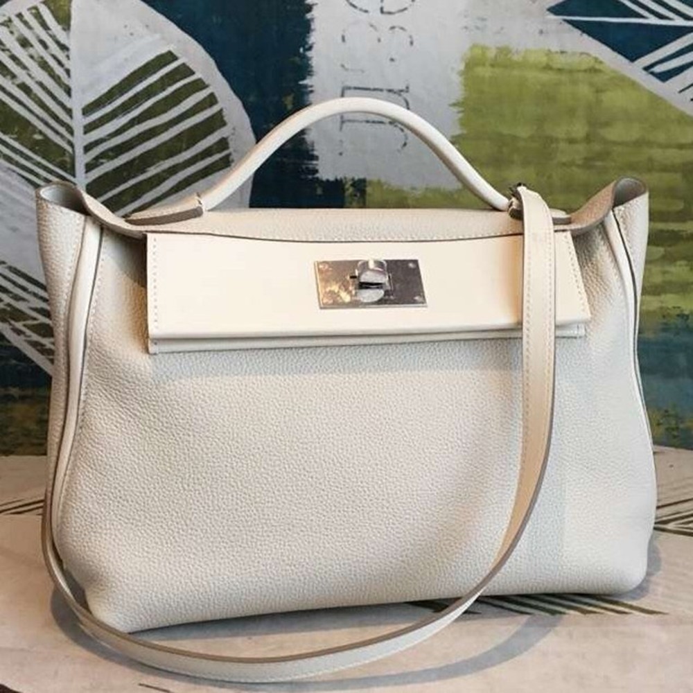 Hermes 24/24 29 Bag In White Clemence Calfskin TDBS25971