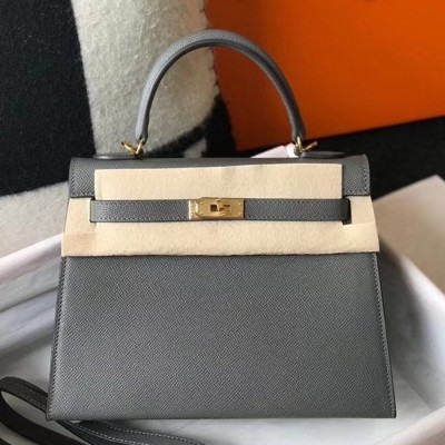 Hermes Ardoise Epsom Kelly 25cm Sellier Bag GHW TDBS26754