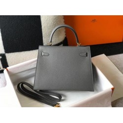 Hermes Ardoise Epsom Kelly 25cm Sellier Bag GHW TDBS26754