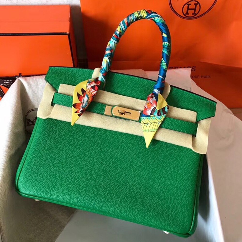 Hermes Bambou Birkin 30cm Clemence Handmade Bag TDBS26003