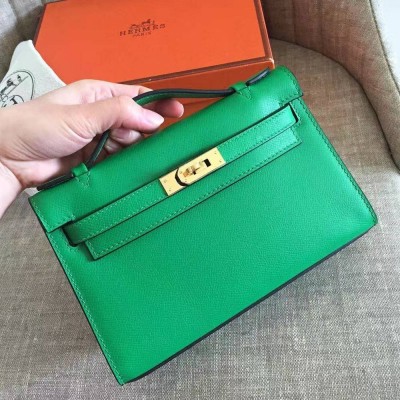 Hermes Bambou Kelly Pochette Epsom Handmade Bag TDBS26757