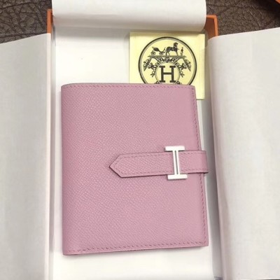 Hermes Bearn Compact Wallet In Pink Epsom Leather TDBS27675