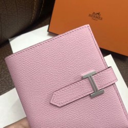 Hermes Bearn Compact Wallet In Pink Epsom Leather TDBS27675