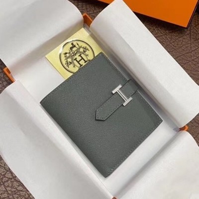 Hermes Bearn Compact Wallet In Vert Amande Epsom Leather TDBS27679