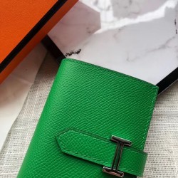 Hermes Bearn Mini Wallet In Bamboo Epsom Leather TDBS27682