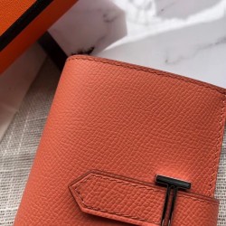 Hermes Bearn Mini Wallet In Crevette Epsom Leather TDBS27686