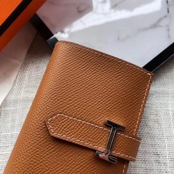 Hermes Bearn Mini Wallet In Gold Epsom Leather TDBS27687