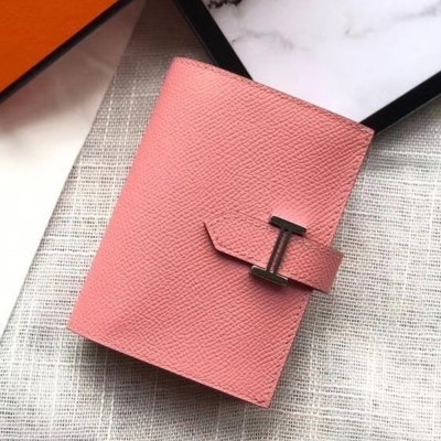 Hermes Bearn Mini Wallet In Rose Confetti Epsom Leather  TDBS27691