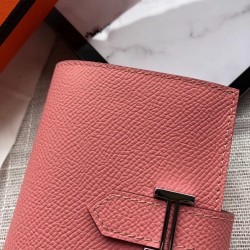 Hermes Bearn Mini Wallet In Rose Confetti Epsom Leather  TDBS27691