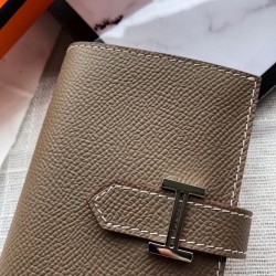 Hermes Bearn Mini Wallet In Taupe Epsom Leather TDBS27694