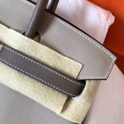 Hermes Bicolor Epsom Birkin 30cm Handmade Grey Bag TDBS26010