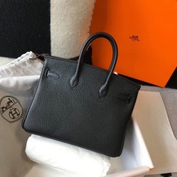 Hermes Birkin 25cm Bag In Black Clemence Leather TDBS26075