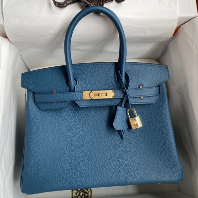 Hermes Birkin 30 Retourne Handmade Bag In Colvert Clemence Leather TDBS26115