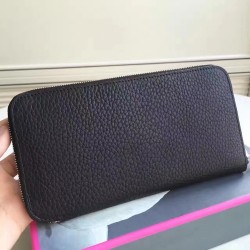 Hermes Black Clemence Azap Zipped Wallet TDBS27715