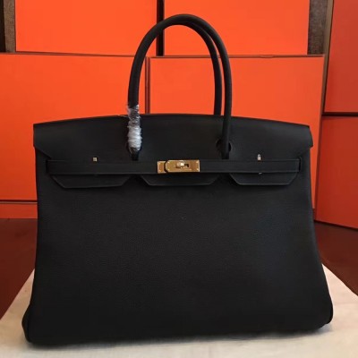 Hermes Black Clemence Birkin 40cm Handmade Bag TDBS26177