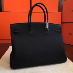 Hermes Black Clemence Birkin 40cm Handmade Bag TDBS26177