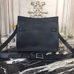 Hermes Black Clemence Jypsiere 28cm Bag TDBS26415