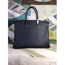 Hermes Black Epsom Birkin 40cm Handmade Bag TDBS26178