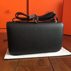 Hermes Black Epsom Constance Elan 25cm Bag TDBS26449