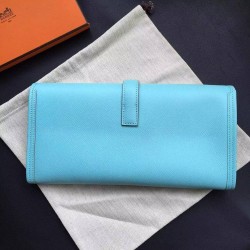 Hermes Blue Atoll Epsom Jige Elan 29 Clutch Bag TDBS26577