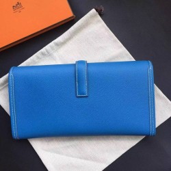 Hermes Blue Epsom Jige Elan 29 Clutch Bag TDBS26579