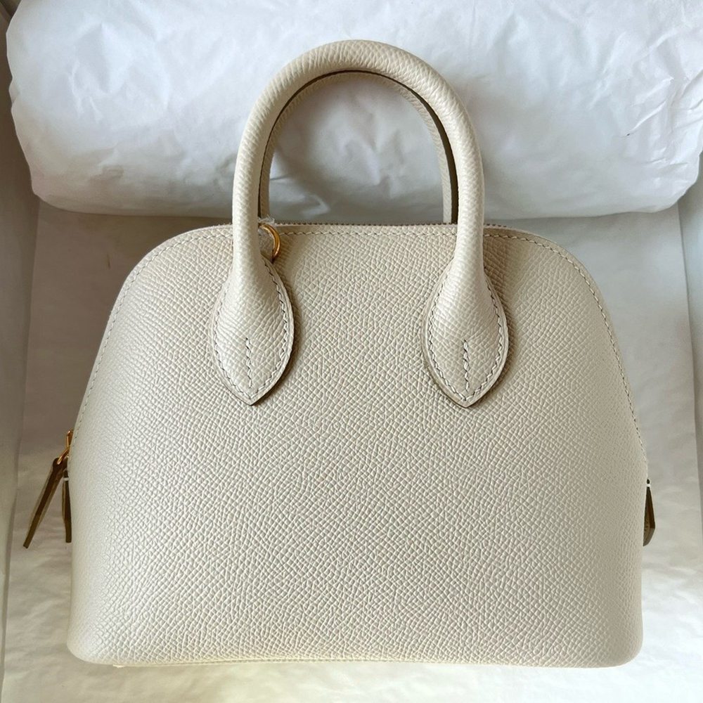 Hermes Bolide 1923 Mini Handmade Bag In Craie Epsom Calfskin TDBS26368