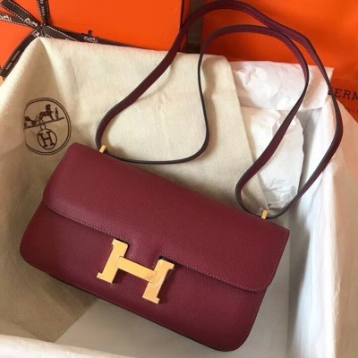 Hermes Bordeaux Epsom Constance Elan 25cm Bag TDBS26625