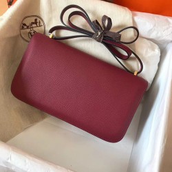 Hermes Bordeaux Epsom Constance Elan 25cm Bag TDBS26625