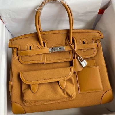 Hermes Cargo Birkin 35cm Limited-edition Bag In Sesame Canvas  TDBS26222