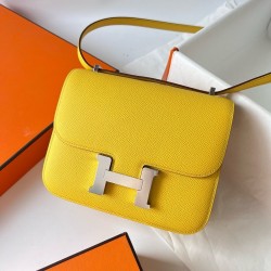 Hermes Constance 18 Handmade Bag In Jaune de Naples Epsom Calfskin  TDBS26472